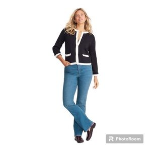 Womens Lands end original fit modern waist Boot Cut Jeans | Size 14 NWOT